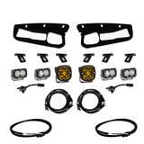 Baja Designs 2021+ Ford Bronco Amber SAE Fog Pocket Kit w/Upfitter - 447762UP