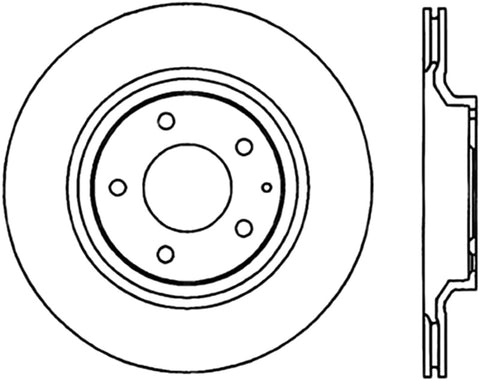 StopTech Power Slot 2003+ Mazda RX8 Slotted CRYO Right Rear Rotor - SPORT SUSPENSION ONLY - 126.45072CSR