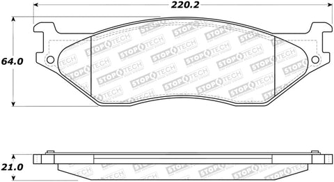 StopTech Street Brake Pads - 308.07770