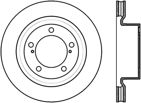 Stoptech Performance Brake Rotor 13-15 Toyota Sequoia/Tundra - 120.44156CRY