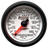 Autometer Phantom II 52.4mm Full Sweep Electronic 0-2000 Def F EGT/Pyrometer Gauge - 7545