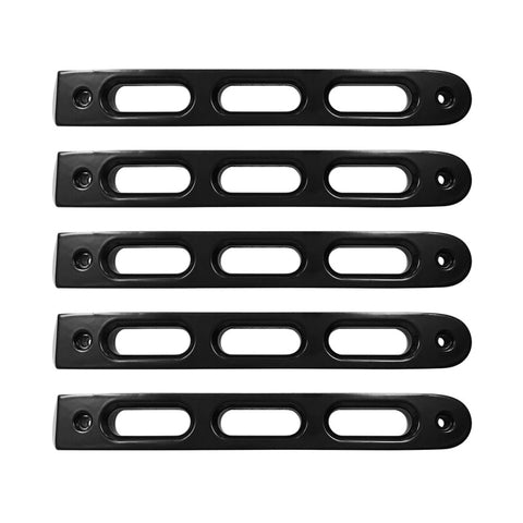 DV8 Offroad 2007-2018 Jeep JK Black Slot Style Door Handle Inserts - Set Of 5 - D-JP-190026-BK-5