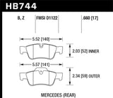 Hawk 14-15 Mercedes G Class Performance Ceramic Street Rear Brake Pads - HB744Z.660