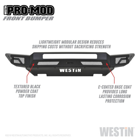 Westin 17-20 Ford F-150 Raptor Pro-Mod Front Bumper - 58-41145