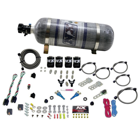 Nitrous Express Sport Compact EFI Dual Stage Nitrous Kit (35-75HP x 2) w/Composite Bottle - 20927-12