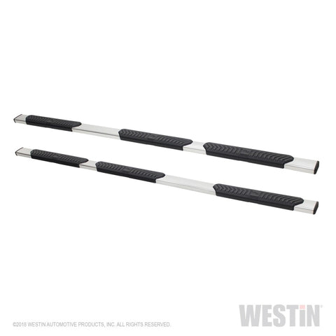Westin 14-17 Chevrolet Silverado 1500 Double Cab 78.9in Bed R5 Nerf Step Bars - Polished Stainless - 28-534590