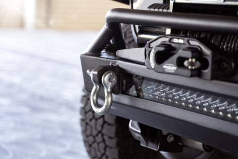 DV8 Offroad 07-23 Jeep Wrangler JK/JL & Gladiator JT FS-1 Series Stubby Front Bumper - FBJL-11