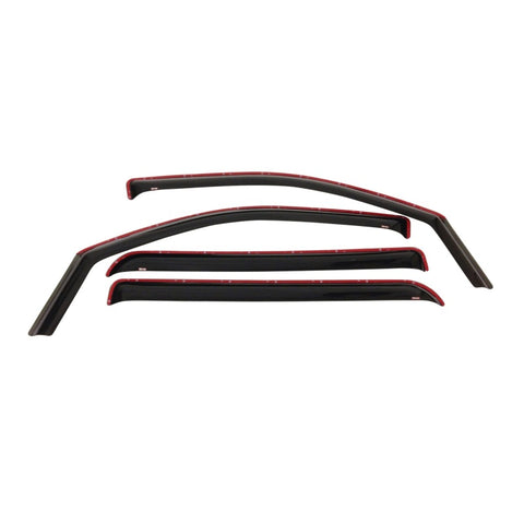 Westin 2014-2018 Chevy Silverado 1500 Crew Cab Wade In-Channel Wind Deflector 4pc - Smoke - 72-39415