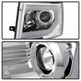 Spyder Ford F150 09-14 Projector Headlights Halogen Model- Light Bar DRL Chrm PRO-YD-FF15009-LBDRL-C - 5077585