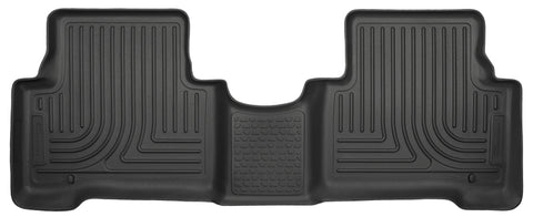 Husky Liners 13-15 Hyundai Sante Fe GLS/Limited WeatherBeater 2nd Seat Black Floor Liners - 14861