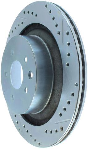 StopTech Select Sport 08-13 Infiniti G37 Slotted and Drilled Left Rear Brake Rotor - 227.42101L