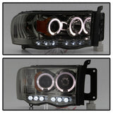 Spyder Dodge Ram 1500 02-05/Ram 2500 03-05 Projector Headlights LED Halo LED Smke PRO-YD-DR02-HL-SMC - 5009999