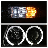 Spyder Ford Explorer 95-01 1PC Projector Headlights LED Halo Blk PRO-YD-FEXP95-HL-1PC-BK - 5010131