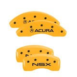 MGP 4 Caliper Covers Engraved Front Acura Rear NSX Yellow Finish Black Char 2005 Acura NSX - 39008SNSXYL