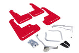 Rally Armor 15-21 Subaru WRX/STI (Sedan ONLY) Red UR Mud Flap w/ White Logo - MF32-UR-RD/WH