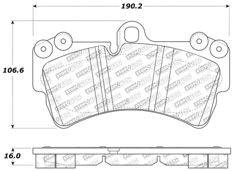 StopTech Performance Porsche Brake Pads - 309.09770