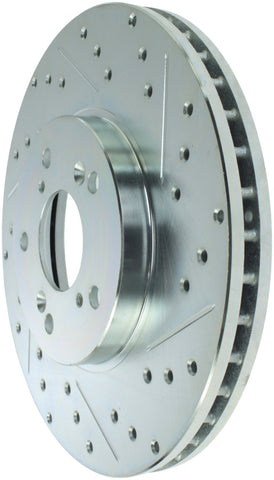 StopTech Select Sport 99-08 Acura TL (STD Caliper) / 01-03 CL Slotted and Drilled Left Front Rotor - 227.40046L