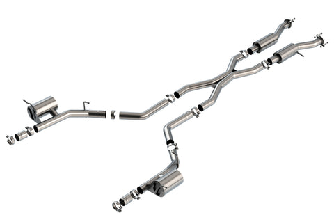 Borla 2021+ Dodge Durango SRT Hellcat 6.2L V8 AWD S-Type Cat-Back Exhaust System - Factory Tips - 140887