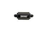 Turbosmart FPR Billet Inline Fuel Filter 1.75in OD 3.825in Length AN-6 Male Inlet - Black - TS-0402-1130