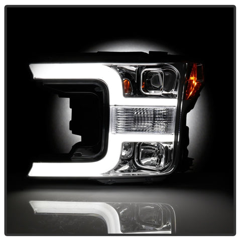 Spyder Signature Ford F150 18-19 (Halogen Model) Projector Headlights - Chrome (PRO-YD-FF15018-LB-C) - 5086617