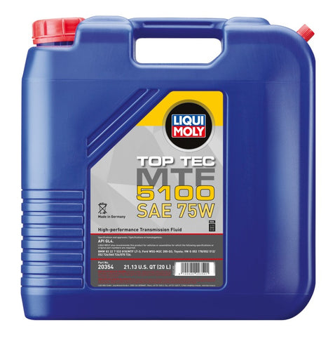 LIQUI MOLY 20L Top Tec MTF 5100 Gear Oil SAE 75W - 20354