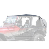 Rampage 1992-1995 Jeep Wrangler(YJ) Frameless Soft Top Kit - Black Diamond - 109435