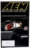 AEM DryFlow Air Filter - Round 2.75in ID x 6.25in OD x 8.25in H fits 2007-2014 Ford/Volvo - AE-20993