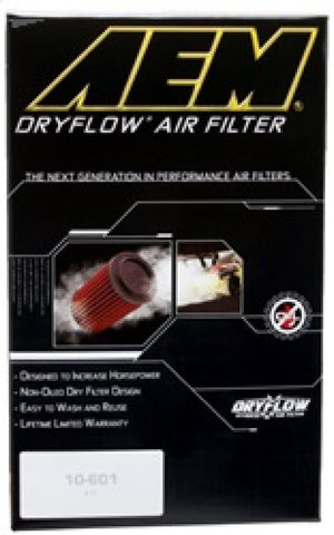 AEM DryFlow Air Filter - Round 2.75in ID x 6.25in OD x 8.25in H fits 2007-2014 Ford/Volvo - AE-20993