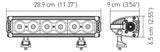 Hella Value Fit Design 11in - 60W LED Light Bar - Combo Beam - 357209001