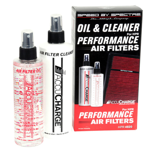 Spectre Accucharge Kit for HPR Filters (Includes 12oz. Cleaner / 8oz. Oil) - HPR4820