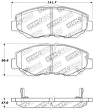 StopTech Performance 03-10 Honda Accord / 02-06 CR-V / 03-08 Pilot Front Brake Pads - 309.09140