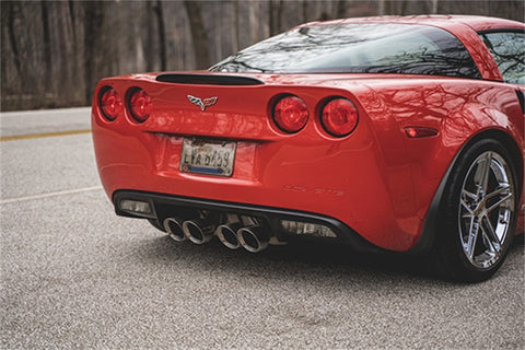 Corsa 06-13 Chevy Corvette C6 Z06 7.0L / 09-13 ZR1 6.2L Polished AxleBack Exhaust w/4.5in Twin Tips - 21077