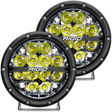 Rigid Industries 360-Series 6in LED Off-Road Spot Beam - White Backlight (Pair) - 36200