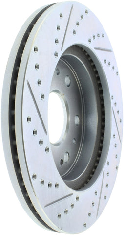 StopTech Select Sport 07-11 GM Silverado 1500 Slotted and Drilled Left Front Rotor - 227.66057L