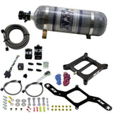 Nitrous Express 4150 RNC Conventional Nitrous Plate Kit w/.375in Solenoid w/12lb Bottle - 55140-12