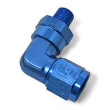 Russell Performance -12 AN 90 Degree Female to Male 3/4in Swivel NPT Fitting - 614012