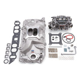 Edelbrock Manifold And Carb Kit Performer RPM Big Block Chevrolet Oval Port Natural Finish - 2062