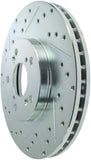 StopTech Select Sport 99-08 Acura TL (STD Caliper) / 01-03 CL Slotted and Drilled Right Front Rotor - 227.40046R