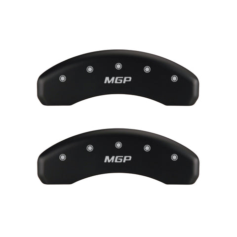 MGP 4 Caliper Covers Engraved Front & Rear MGP Red finish silver ch - 10243SMGPRD