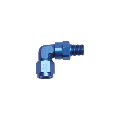 Russell Performance -6 AN 90 Degree Female to Male 1/4in Swivel NPT Fitting - 614006