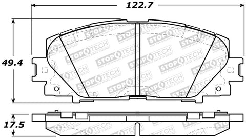 StopTech Street Brake Pads - 308.11840