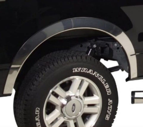 Putco 17-20 Ford SuperDuty w/o Factory Flares - 2in Wide Stainless Steel Fender Trim - 97280