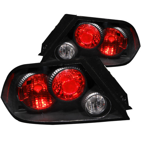 ANZO 2002-2003 Mitsubishi Lancer Taillights Black - 221086