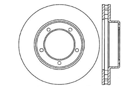 StopTech Drilled Sport Brake Rotor - 128.44086R