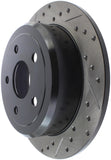 StopTech Power Slot 07-13 Jeep Wrangler Rear Right Drilled & Slotted Rotor - 127.67067R