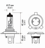 Hella Bulb H4 12V 60/55W P43T T4625 Sb - H4SB