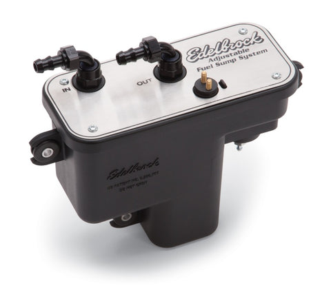 Edelbrock Fuel System Universal Fuel Sump Module Adjustable Fuel Sump Tank Only 255 LPH - 36032