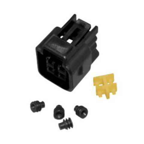 NAMZ Metric 4-Position Female Connector Kit Incl. Wire Seals/Terminals/Locking TPA (Single) - NC-FW-04F