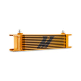 Mishimoto Universal -6AN 10 Row Oil Cooler - Gold - MMOC-10-6GD