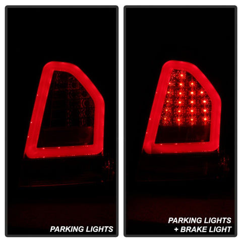 Spyder Chrysler 300C 08-10 V2 Light Bar LED Tail Lights - Red Clear ALT-YD-C308V2-LED-RC - 5083395